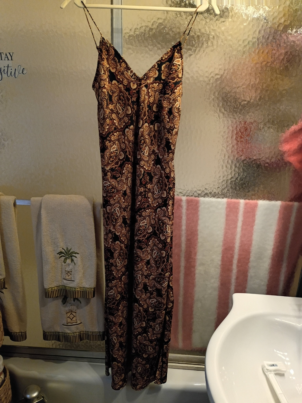 NWOT Nili Lotan for Target Paisley Slip Dress in Gorgeous Earth Tones Size XS